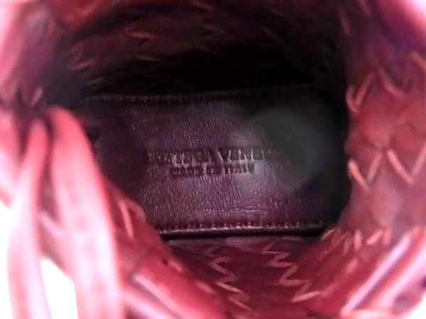 Bottega Veneta Intrecciato Leather Key Holder Bag Charm Bordeaux Fa4089