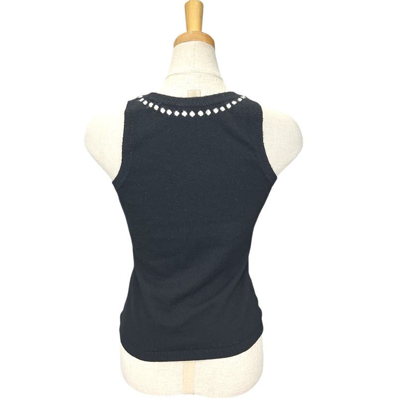 Chanel Knit Trompe L'oeil P64666 Cashmere Black