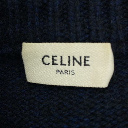Celine - Cashmere Crew Neck Knit - XS - Navy - Women's