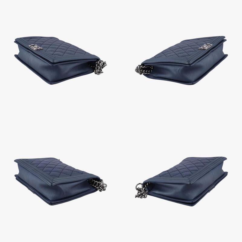 Chanel Boy Chanel Navy Leather A9210618896283