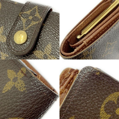 Louis Vuitton M61663 Monogram PVC Porte Monet Vier Viennois Brown 405922 Bifold