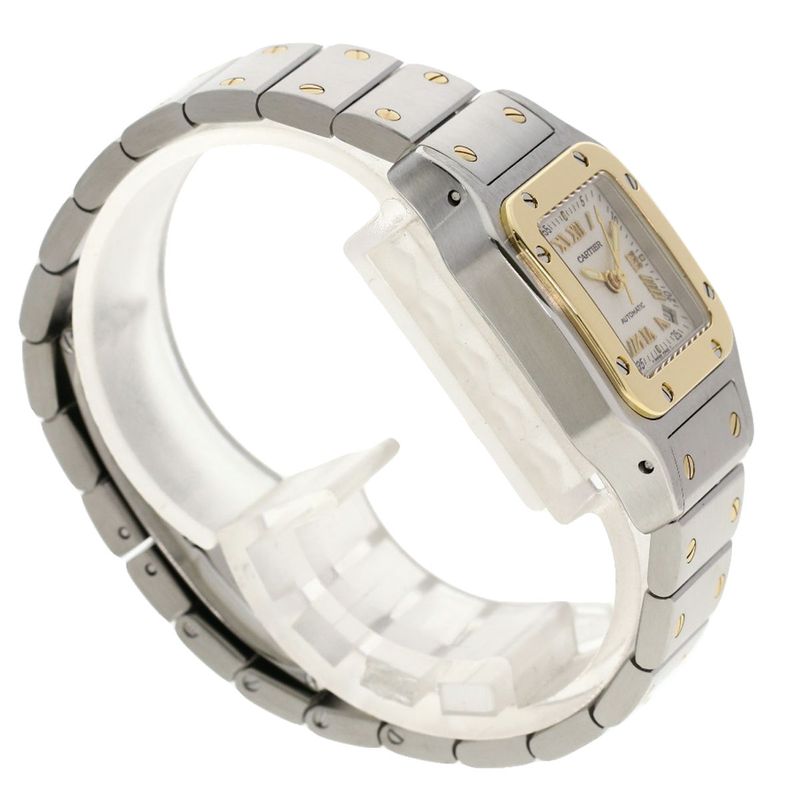 Cartier W20045c4 Santos Garbet SM 20th Anniversary Watch SS Ssx18k Yellow Gold