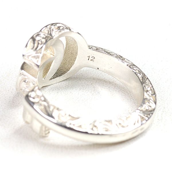 Gucci Double G Key Motif Ring Star Ring Silver Ag925 Size 12 (actual Size 11)