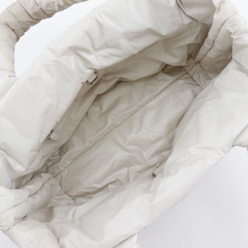 Chanel Coco Cocoon Tote Small Tweed Print Reversible A48610 Nylon White/multicol