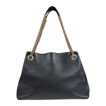 Gucci Soho Shoulder Bag Leather 536196 Black Ladies Gucci  Gucci