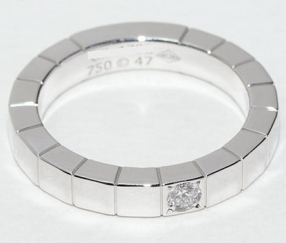 Cartier Ring 18K White Gold Diamond 1P (004ct) Lanier Ring B40587