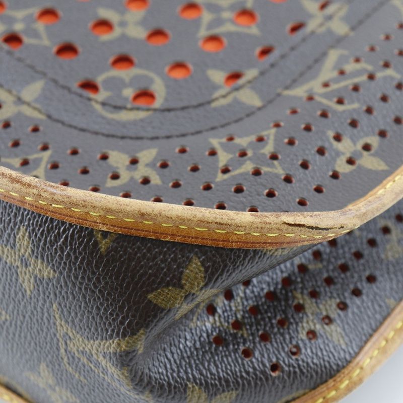 Louis Vuitton Musette M95174 X Monogram Perfo Brown/orange Th0046 Ladies