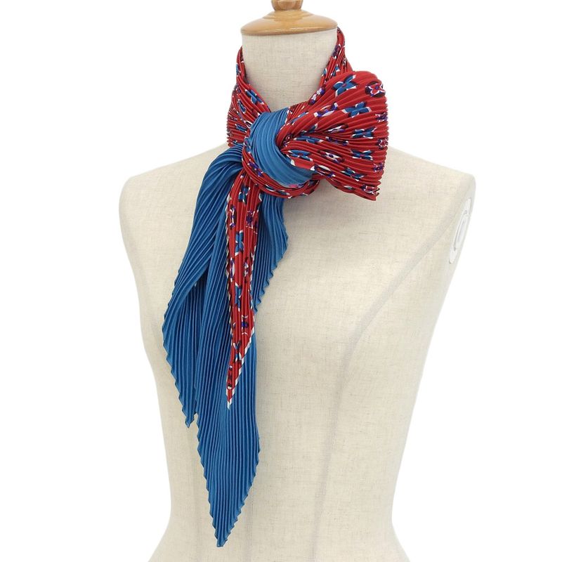 Boxed Super Louis Vuitton Current Tag Monogram Carrée Plissé Angels 100% Silk