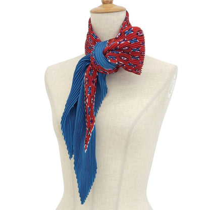 Boxed Super Louis Vuitton Current Tag Monogram Carrée Plissé Angels 100% Silk