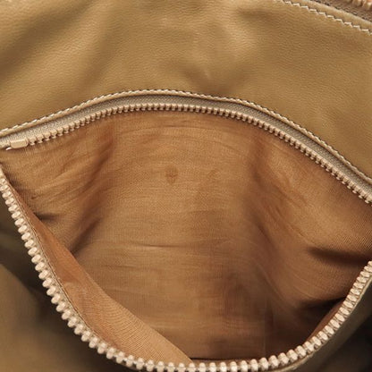 Celine Handbag Macadam Tote PVC Leather Brown Gold Hardware Total Triomphe Logo