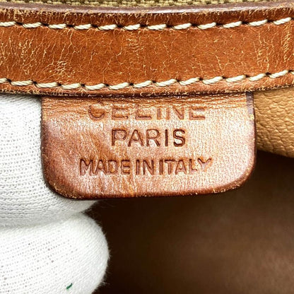 Celine MC96 Tote Bag Shoulder Bag Macadam Brown PVC Leather Fashion Women Men