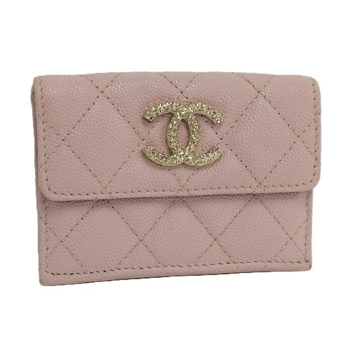 Chanel Small Wallet Ap4319 Pink Caviar