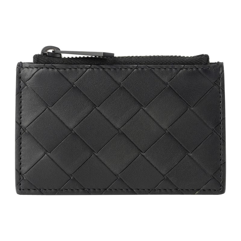 Bottega Veneta Coin Case Zipper Case Nero