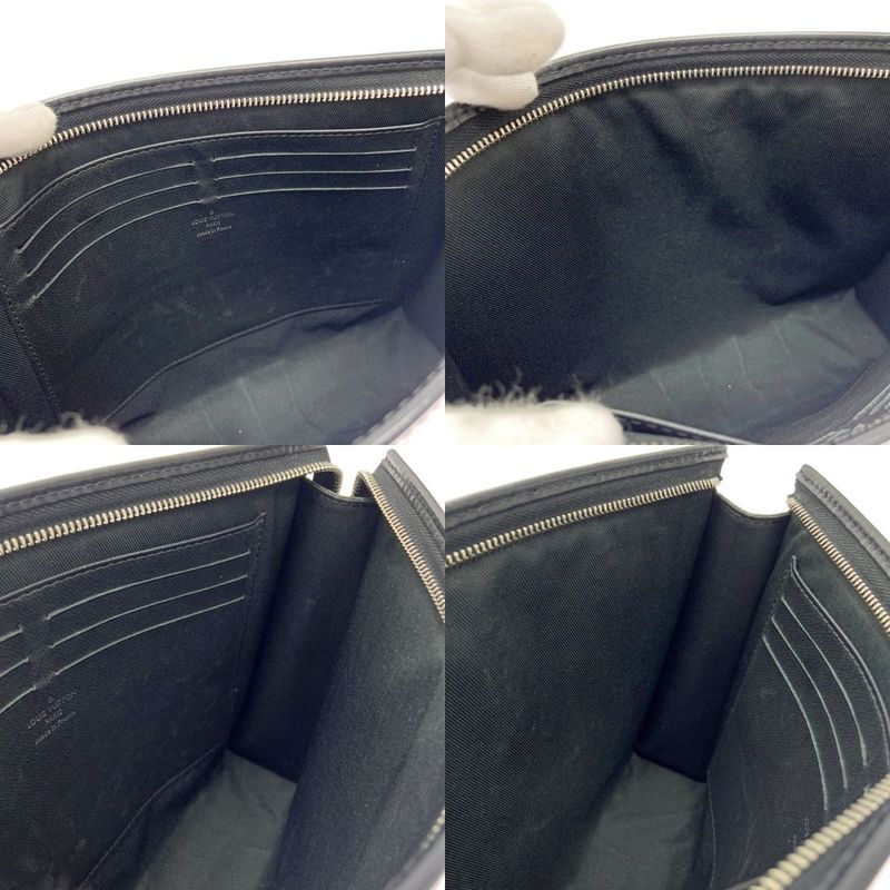 Louis Vuitton N60134 Damier Graphite PVC Pochette Voyage MM Black 359654 Second