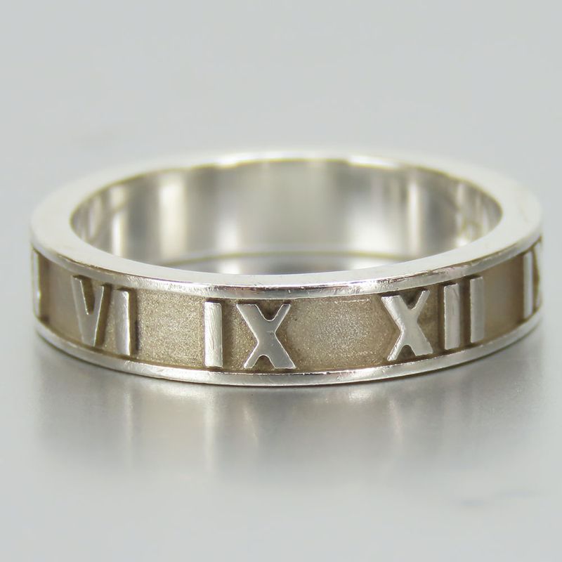 Tiffany & Co Ring / Ring Atlas 925 Silver Approx 3.2g Silver Narrow Accessories