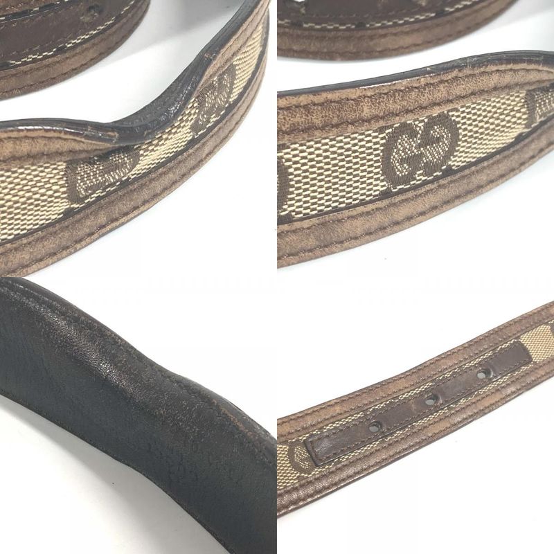 Gucci Belt GG Logo Buckle GG Canvas/leather Beige
