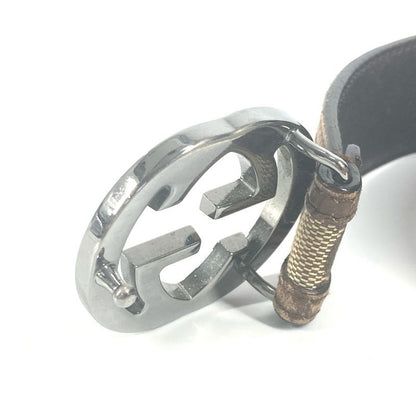 Gucci Belt GG Logo Buckle GG Canvas/leather Beige