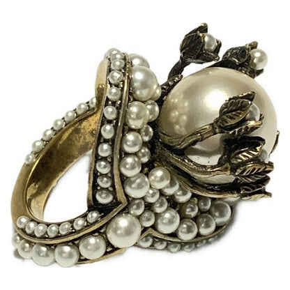 Gucci Ring - Bronze And White Flower