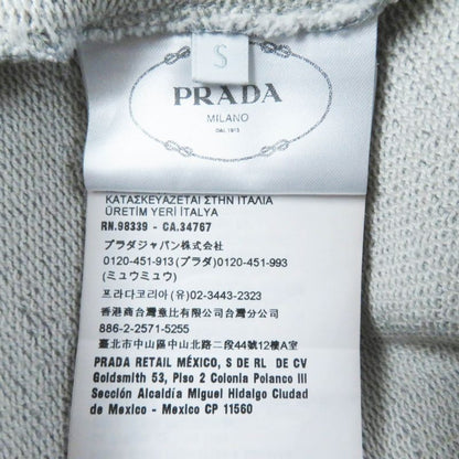 Prada 23SS 134668 Triangle Logo/triangle Logo Plate Oversized Sweatshirt Grey