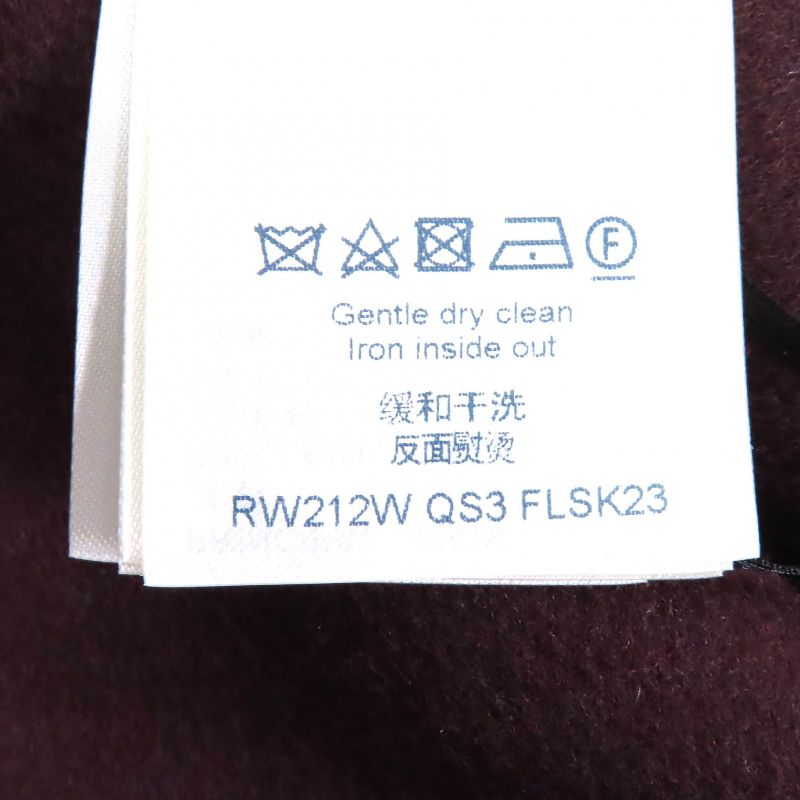 Louis Vuitton 21AW 1a90z6 Monogram Martin Girl Wool Silk Logo Button Mini Skirt