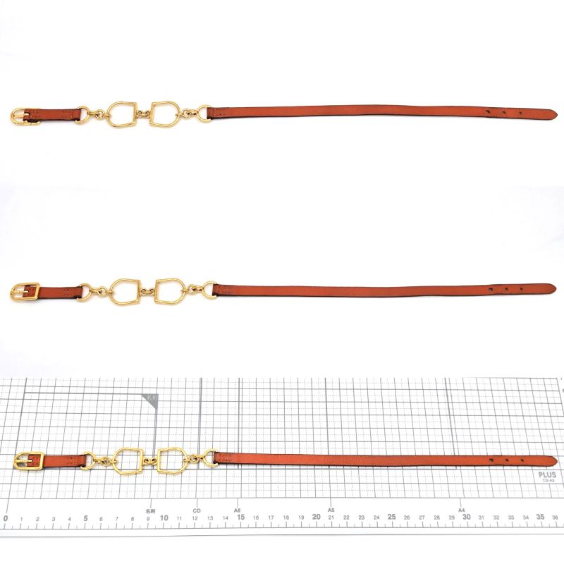 Hermes Leather Bracelet Ettelier Dubreuter Double Winding T2 Arm Circumference