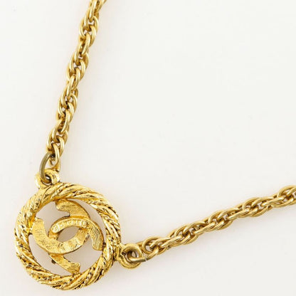 Chanel Coco Mark Vintage Gold Plated Ladies 13.6g Necklace