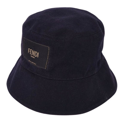 Fendi Hat Bucket Hat Denim Logo Cotton Men