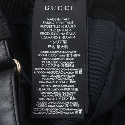 Gucci 200035 Webline Sherry Line Polyester Cotton GG Canvas Leather Use Cap