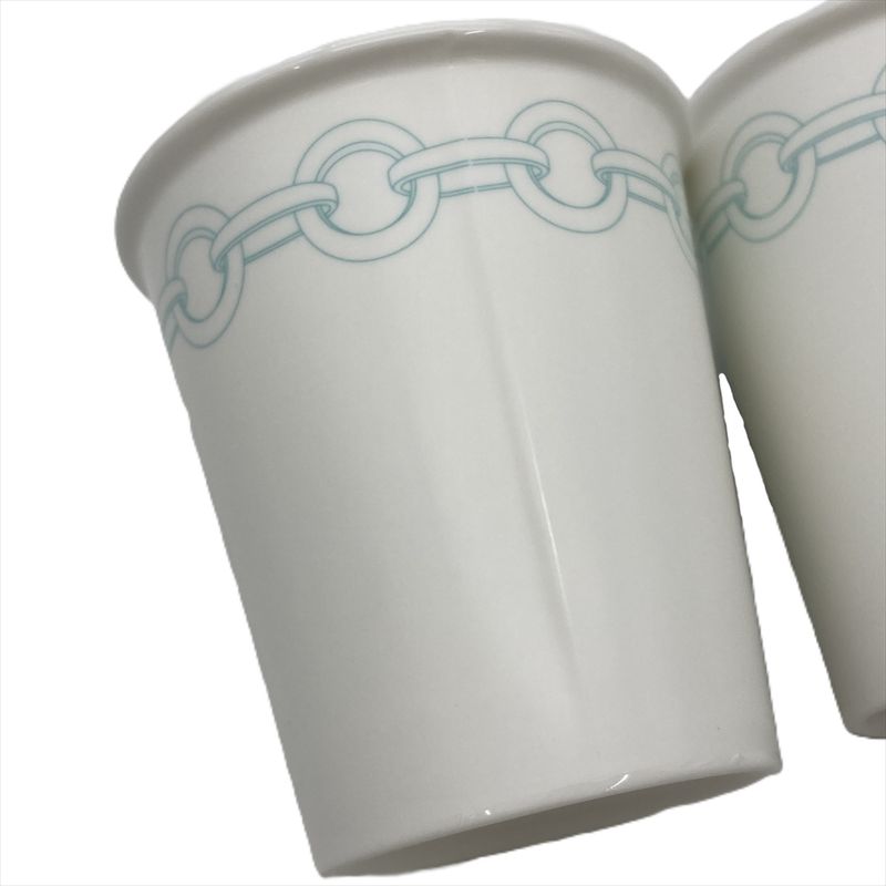 Tiffany & Co Tiffany & Co Return To Etched Coffee Cup Glasses Bone China White