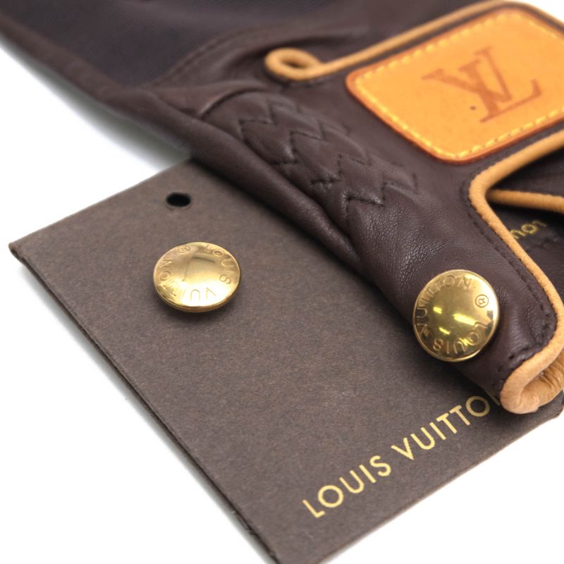 Louis Vuitton Accessories Ladies Women Leather Genuine Leather Dark Brown Golf