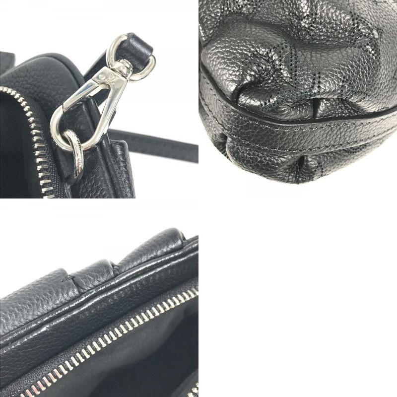 Louis Vuitton Shoulder Bag Scala Mini M80093 Monogram Mahina Leather Noir Black