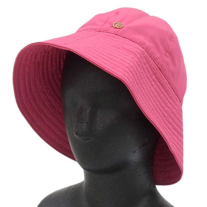 Unused With Tags Gucci 2023item 729470 Brella Cloche GG Metal Nylon Bucket Hat