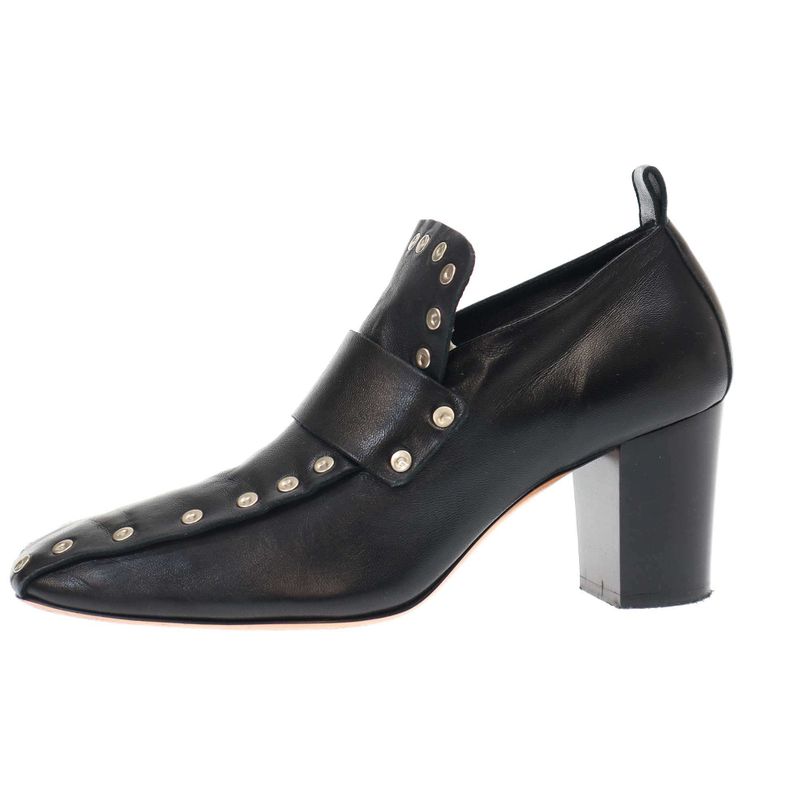 Celine by Phoebe Philo Studded Short Boots Black 37