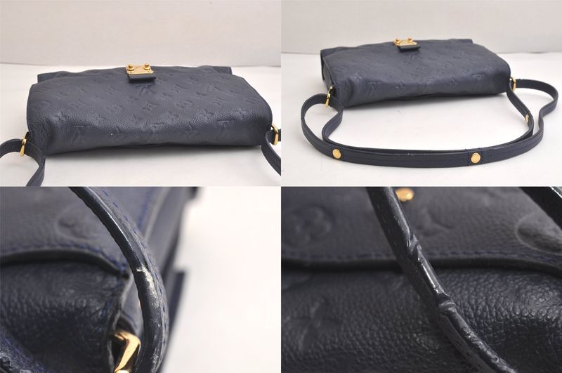Louis Vuitton Monogram Empreinte Fascinante Shoulder Bag M94225 Navy 3399n