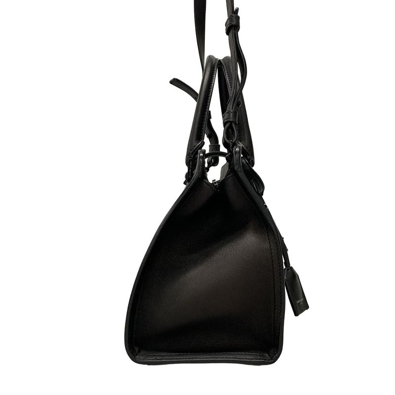 Saint Laurent Paris Handbag Baby Monogram Cabas Su 400914 Black Leather