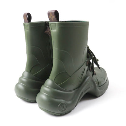 Louis Vuitton Arkwright Line Monogram LV Logo Lace-up Side Zip Rubber Rain