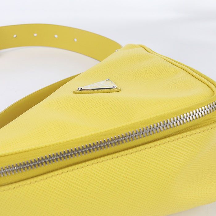 Prada Triangle 2vl039 2FAD F0377 Shoulder Bag Leather Unisex