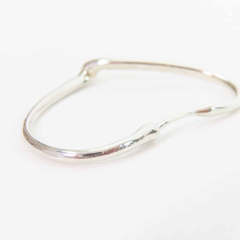 Tiffany & Co Open Heart Hoop Earrings For Both Ears Ag925 Silver