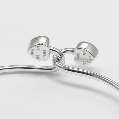 Tiffany & Co Double Heart Silver 925 X 18K Yellow Gold Ladies 8.5g Bracelet