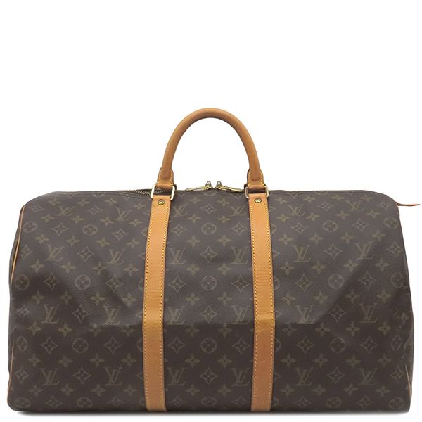 Louis Vuitton Boston Bag Keepall 50 Monogram Canvas Monogram Gold Hardware