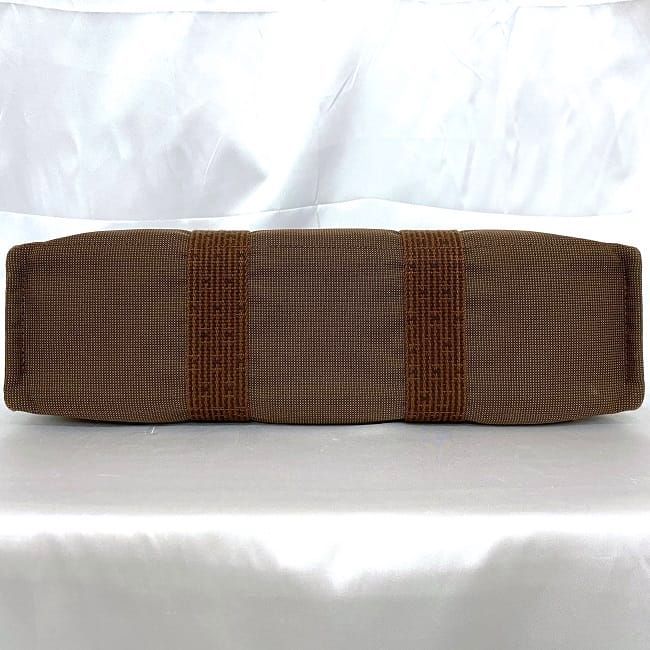 Hermes Tote Bag Tote MM Brown Her Line Excellent Condition