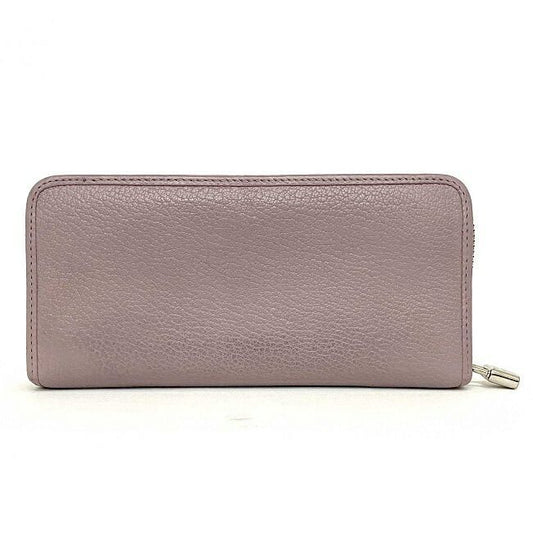 Loewe Round Zipper Long Wallet Light Purple Anagram Wallet
