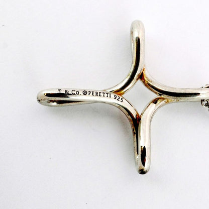 Tiffany & Co Necklace Open Cross Silver 925 Ladies