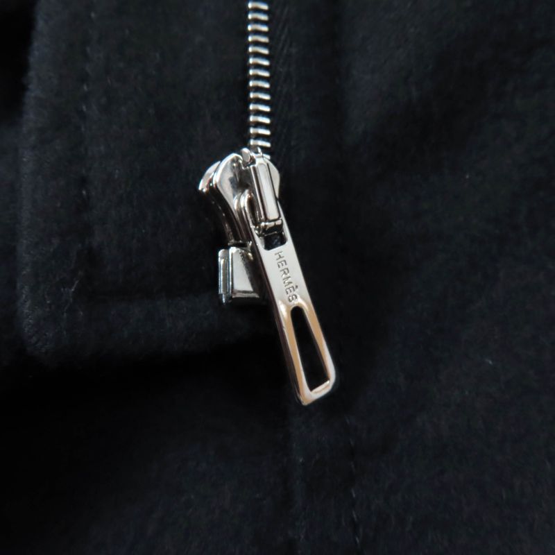 Hermes 22SS 2e0145di Cashmere Silk Blend With Serie Buttons Leather Use Logo