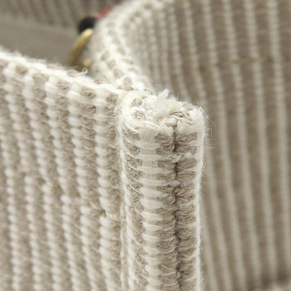 Celine 2way Bag Small Cabas Tice Leather Textile Beige Gold Hardware Shoulder