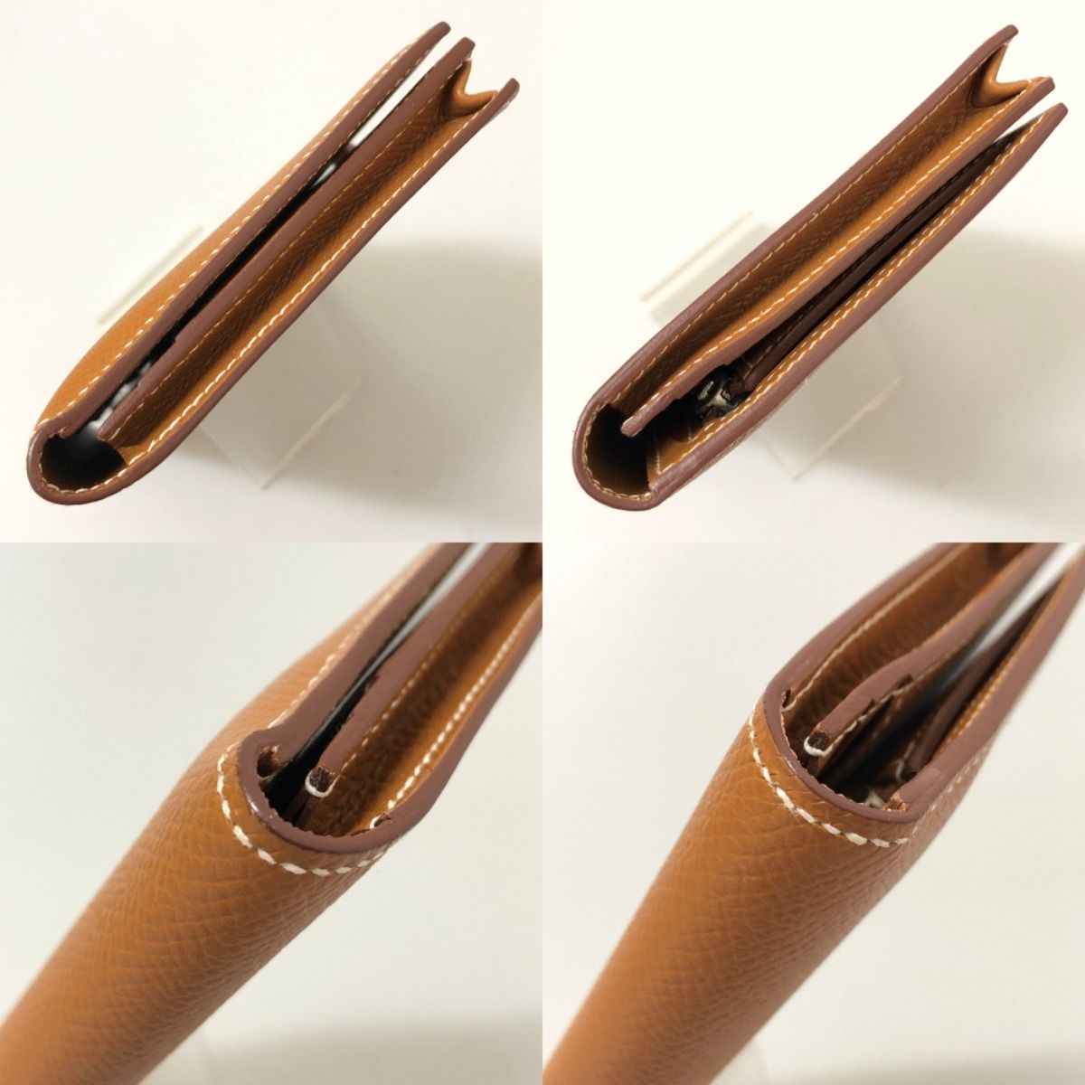 Hermes Long Wallet Bearn Souffle Brown