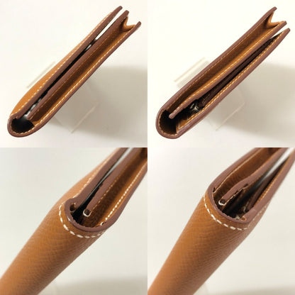 Hermes Long Wallet Bearn Souffle Brown