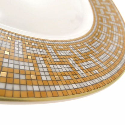 Hermes Mosaic 24 Dinner Plate Silkscreen Print Geometric Pattern Tableware