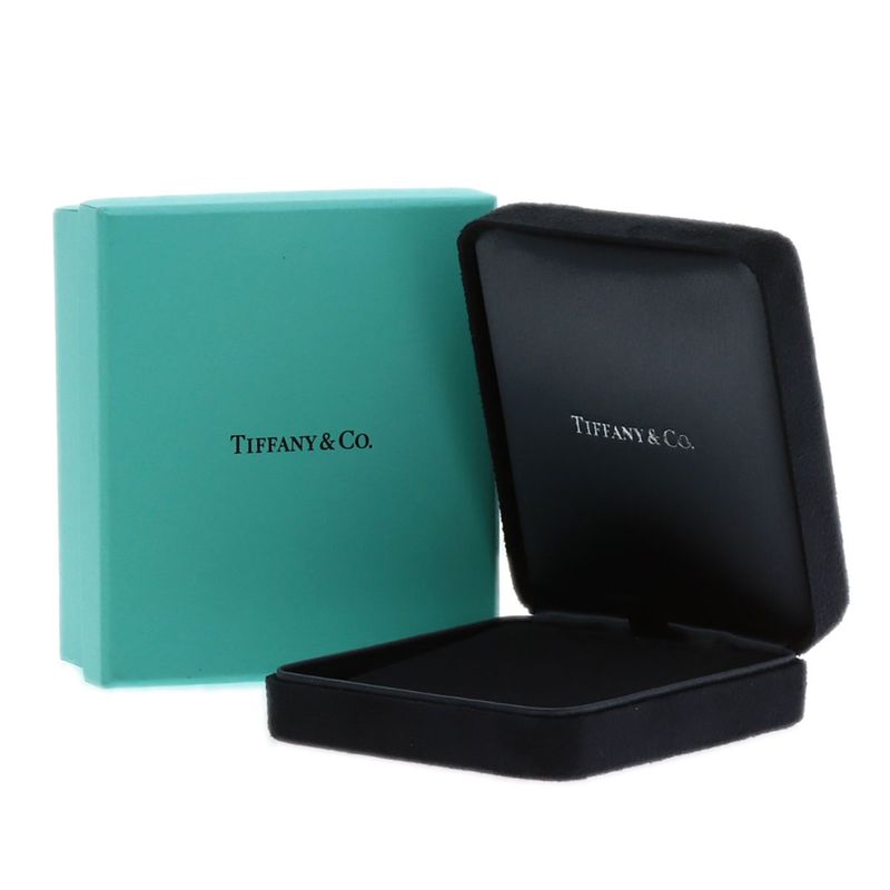 Tiffany & Co Knot Key Diamond Necklace 18K Pink Gold Ladies