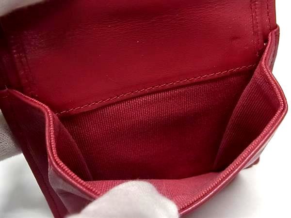 Chanel Cruise Line Coco Marc Classe Caviar Skin Fold Wallet In Burgundy Cb1956